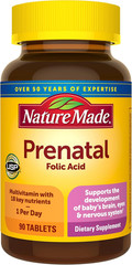 Nature Made Prenatal Multivitamin Folic Acid Women Daily Health 90 Tablets