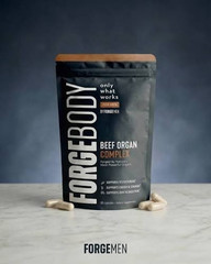 FORGEBODY Beef Organ Complex 60 Caps 100% Grass Fed Beef Supplement | Pack of 2