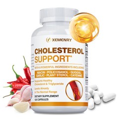 Cholesterol Support 660mg – Heart & Cardiovascular Health – Plant Sterol, Garlic