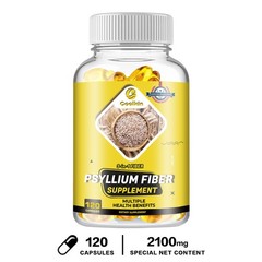 3-in-1 Psyllium Fiber Supplement 2100mg – Gut and Heart Health,Digestive Support