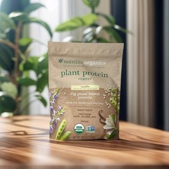 NUTRILITE ORGANICS – PLANT PROTEIN POWDER – VANILLA – 18.5 OZ. – 21G PLANT BASED