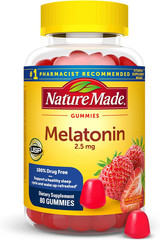 Nature Made Melatonin Gummies 2.5mg Sleep Aid Adult Relaxation 80 Count NEW