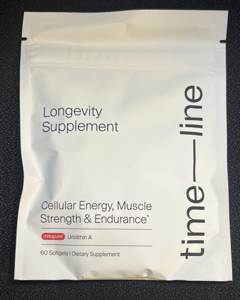 New Time-Line Longevity Supplement Mitopure Urolithin A 60 Softgels Exp 7/2027