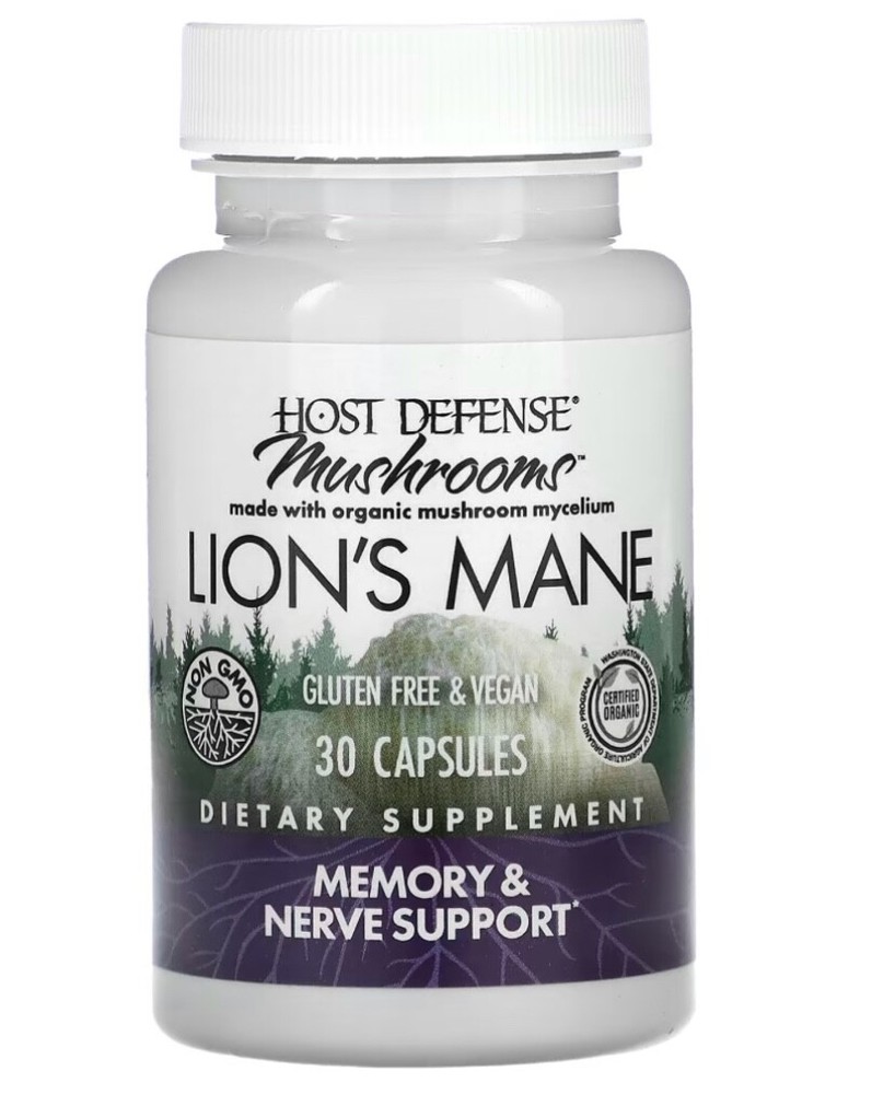 Host Defense Lion’s Mane – 30 Capsules Exp11/13/2026 #1613