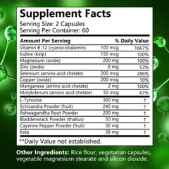 Advanced Thyroid Support Boost Metabolism And Energy Levels 120 Capsules