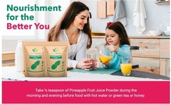 Pineapple Fruit Powder, Concentrate for Drink Mix, Smoothies, Sugar Free 48 Oz
