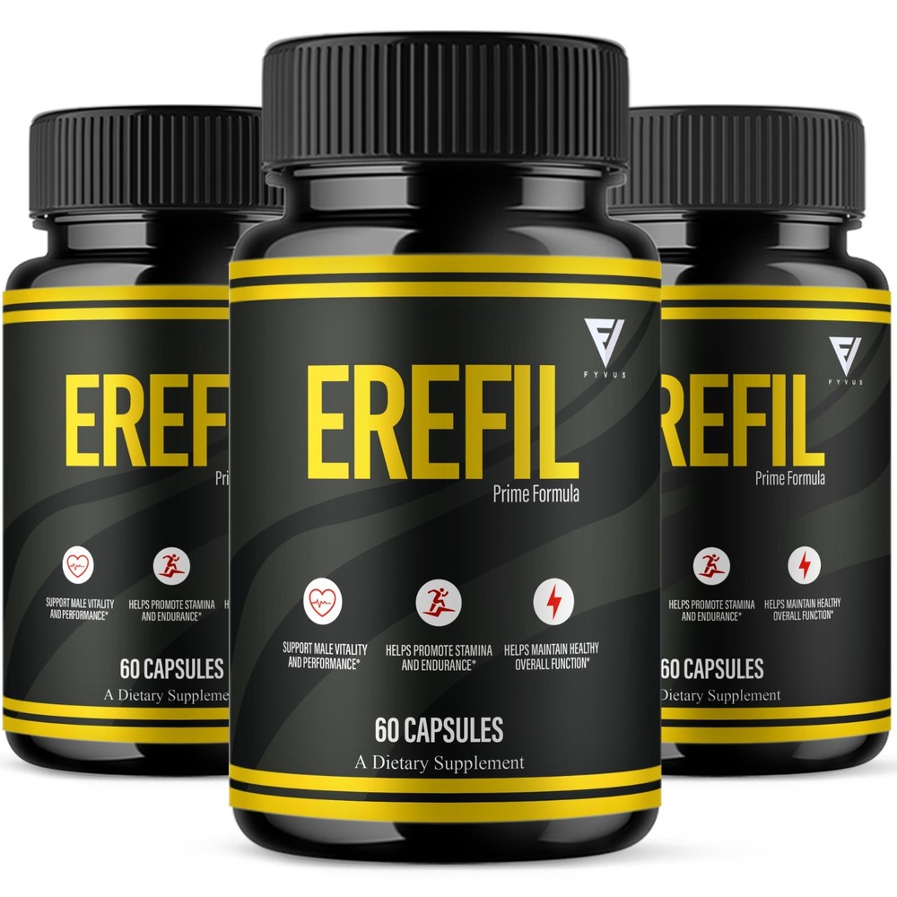 (3 Pack) Erefil Premium Performance Capsules, Erefill Supplement (180 Capsules)