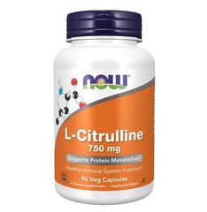 L-Citrulline 750 Mg 90 Veg Caps By Now Foods. Exp 9/27