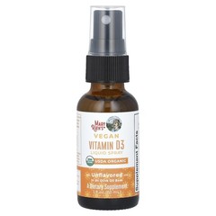 Vegan Vitamin D3 Liquid Spray, Unflavored, 10 mcg, 1 fl oz (30 ml)