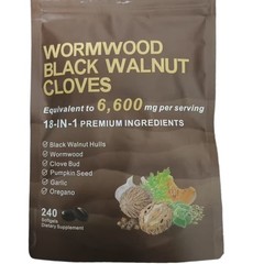 Clove Capsules, Purify Detox, Intestinal Guard 6600mg Black Walnut Wormwood