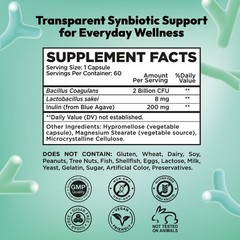 NutraPep Synbiotics Probiotic Prebiotic Postbiotic – Daily Gut Health Support