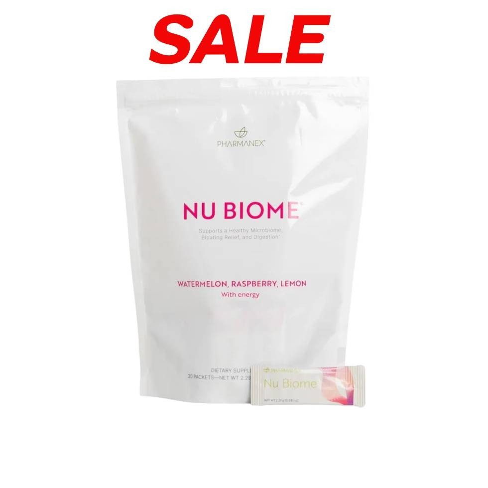 Nu Skin NU BIOME – Watermelon, Raspberry, Lemon – 30 packets – NEW – 04/2027