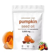 Pumpkin Seed Oil 3000mg containing Saw Palmetto 180 Softgels