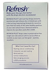 Refresh Plus Lubricant Eye Drops 100 Single-Use. EXP:08/24