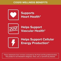 Qunol CoQ10 200mg 90 Count Softgels Ultra Absorption Heart & Energy Support