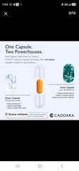 Cápsulas Caddara Activate Liposomal NMN 300 mg y probióticos , cápsula doble