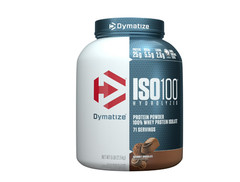 Dymatize ISO100 Hydrolyzed Whey Isolate Protein Powder, Gourmet Chocolate, 5 lb
