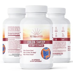 Colon Sweep, Cleansing and Digestive, Weight loss Support & Natural, 180 Caps