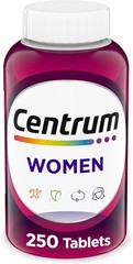 Centrum Multivitamin for Women, Multivitamin/Multimineral Supplement w/ Iron 250