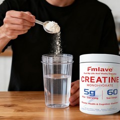 Micronized Creatine Monohydrate Powder 300g, 60 Servings, Unflavored, Non-GMO