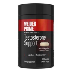 Weider Prime Testosteron Support with Ashwagandha 120 Capsules EXP 08/2028