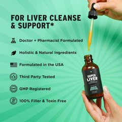 SuperBonsai Super Liver Herbal Liquid Drops with Milk Thistle & Turmeric