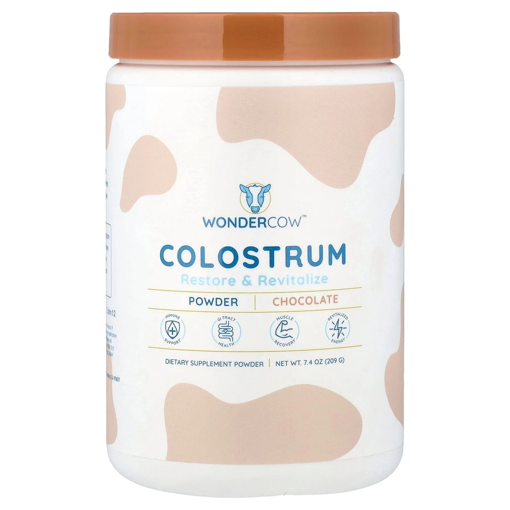 2 X Wondercow, Colostrum Powder, Chocolate, 7.4 oz (209 g)