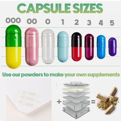 1/2/5/10K Empty Gelatin Capsules Size 00 Joined Clear Non-gmo Kosher Halal