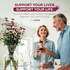 LIVEGOOD Liver Support Supplement for Liver Cleanse Detox, Milk Thistle and D…
