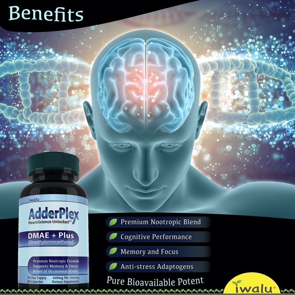 Best Mind Brain Supplement Nootropics iwalu Men & Women Brain Health – Free Ship