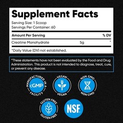 Micronized Creatine Monohydrate Powder – Gluten-Free & Keto Friendly, 10.6 Ounce