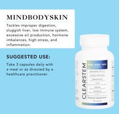MINDBODYSKIN® Hormonal Acne Supplement 90 Capsules