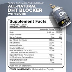 Nutrivein DHT Blocker with Biotin – Advanced Hair Formula – Boosts Hair Growth