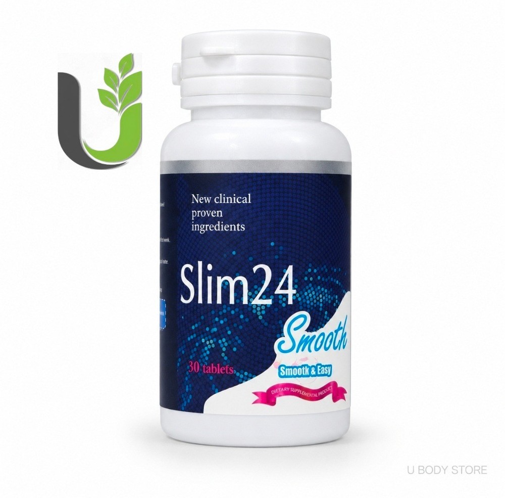 Slim24 Smooth & Easy 30 capsules New Original Bottle Exp 11/2026