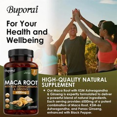 Maca Root 240pcs, Regulate Endocrine, Improve Vitality and Athletic Performance
