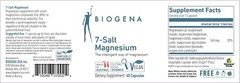 Biogena 7-Salt Magnesium – 60 Vegetarian Capsules – Newest Expiration!