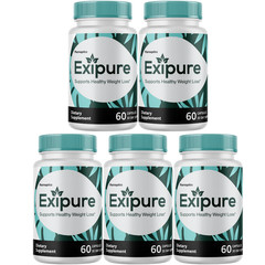 Exipure Healthy Fat Loss Supplement, (5 Bottles) Official Weight Management