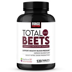 Force Factor Total Beets Blood Pressure Support 120 Count (Pack of 1), Beet