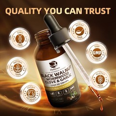 5xWorm & Parasite Cleanse, Black Walnut, Wormwood Clove Plus Oregano Garlic