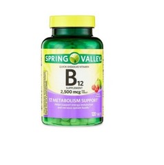 Spring Valley Vitamin B12 Quick-Dissolve Tablets 2,500 Mcg Cherry 120 Count