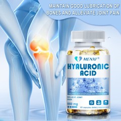 Hyaluronic Acid 2×60 Capsules Supplement Support Healthy Joints Reduce Wrinkles