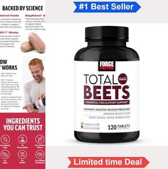 Beet Root Powder Tablets 120 Count Grape Seed Extract Nitric Oxide Booster