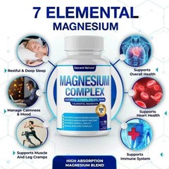 Decent Nature Magnesium Complex, 1000mg, 7 Elemental Magnesium, 90 Capsules++