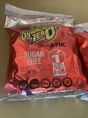 2X Sqwincher Zero Qwik Stik Fruit Punch Electrolyte Drink Mix 50 Pack