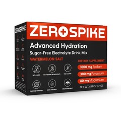 Zerospike No Sugar Electrolytes Powder Packets | Keto 0.2 Ounce (Pack of 30)
