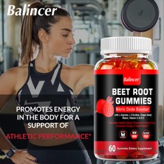 Organic Gummy Beet Root Nitric Oxide,Heart Health,Sports and Fitness Performance