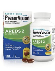 PreserVision Areds 2 Eye Vitamin and Mineral – 120 Softgels Exp 2024