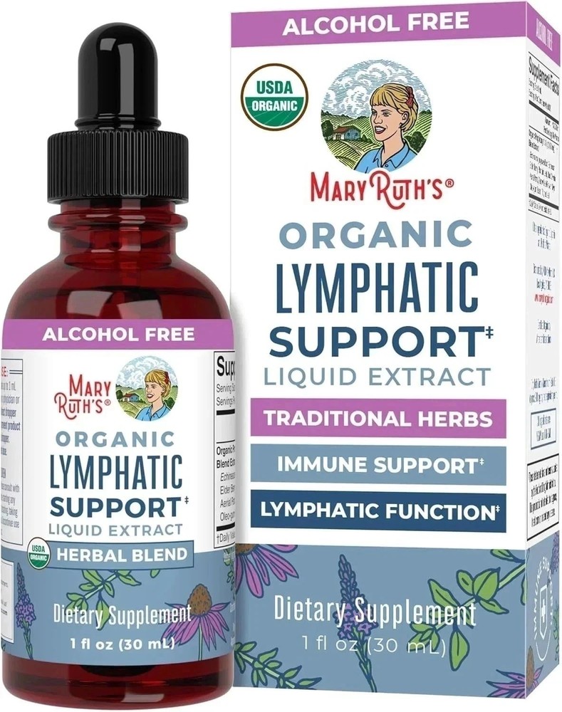 Mary Ruth’s Organic Lymphatic Support – Alcohol-Free, 30mL