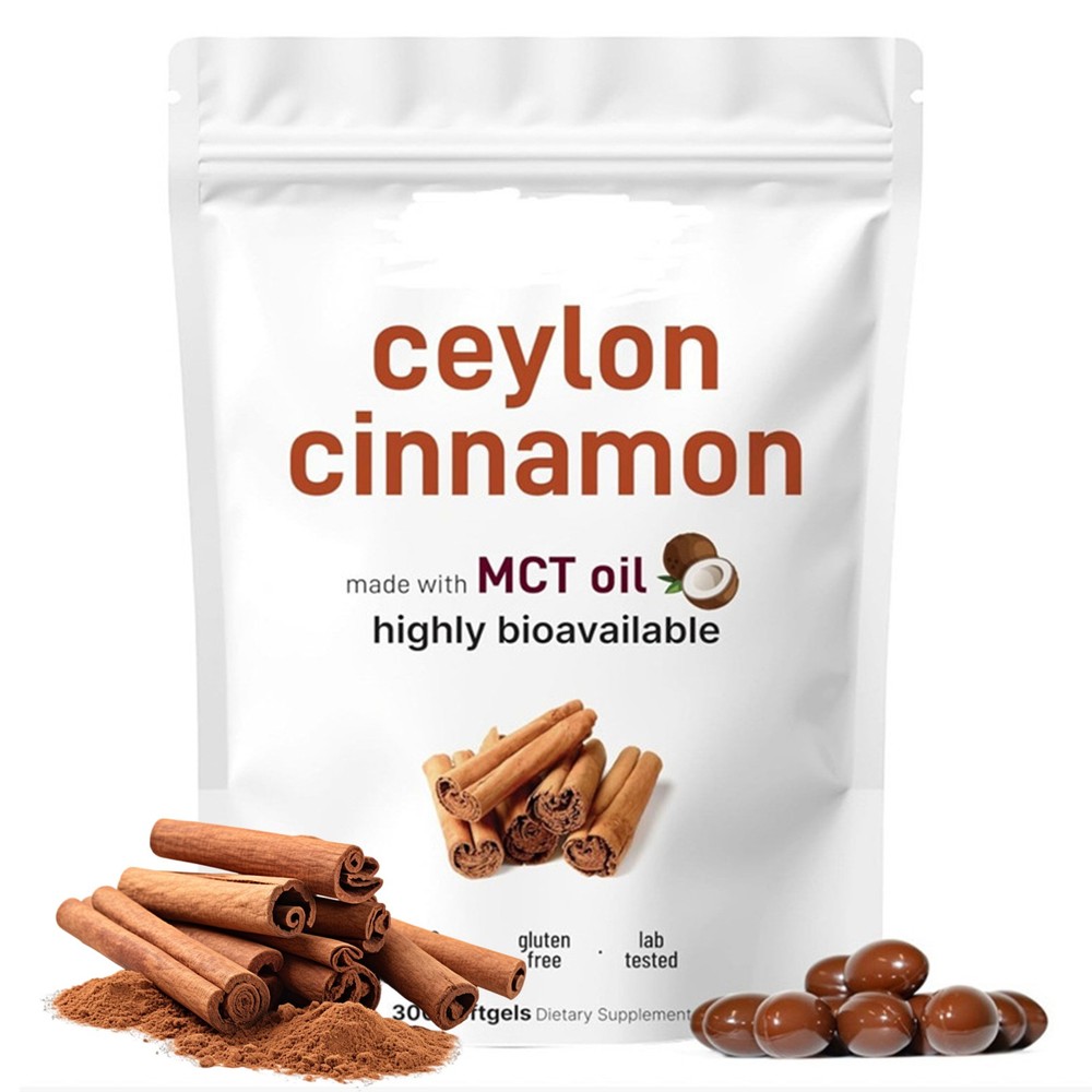 Ceylon Cinnamon 7,200Mg Equivalent | 300 Softgels Including MCT Oil | Highly Bio