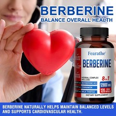 Berberine With Ceylon Cinnamon 6000mg Promote Overall Health Antioxidant 120 Ct